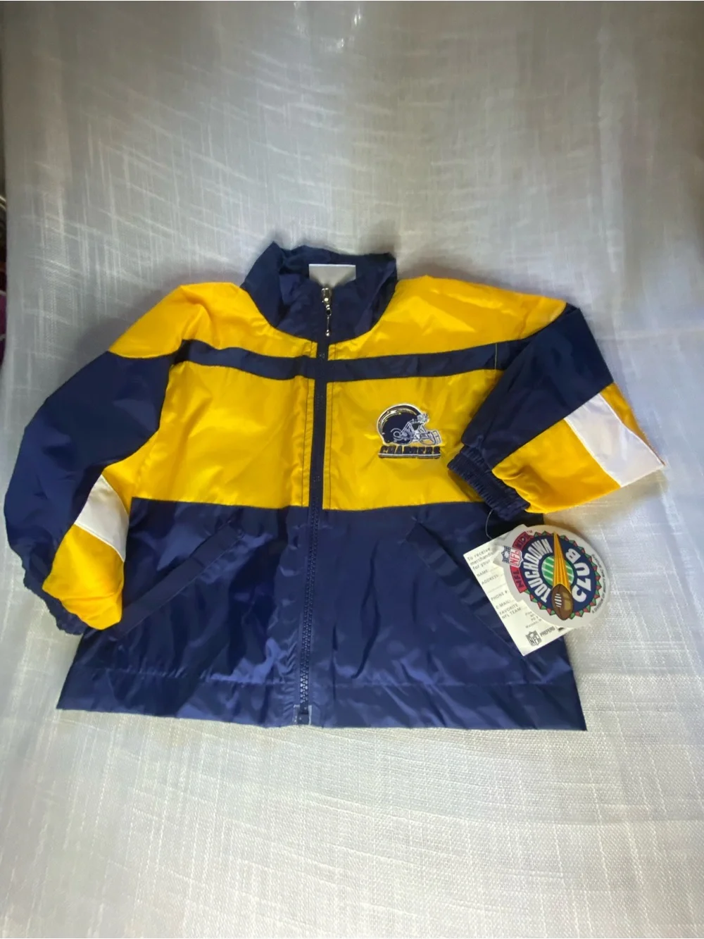 Kids Yellow & Navy NFL Chargers Windbreaker Jacket